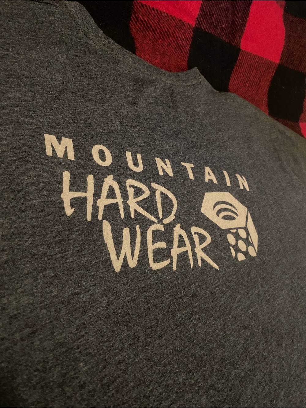 Mountain Hardwear Men's XL Long Sleeve Logo Graphic T-Shirt Gray